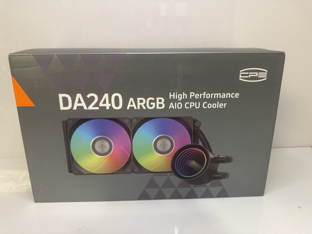 PC Cooler Liquid 240 ARGB CPU AIO Liquid Cooler Black